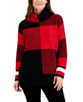 Tommy Hilfiger Colorblocked Cowlneck Tunic Sweater