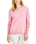 Women's Cotton V-Neck Sweater