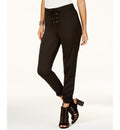 Material Girl Juniors Lace Up Satin Skinny Pants