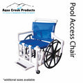 Aqua Creek Products F-520SPM 18 in. Wide Mesh Seat Pool Access Chair