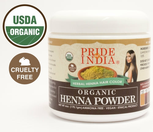 Natural Henna Hair Color Powder - 100% Natural, 8oz (226.8 gm) Jar