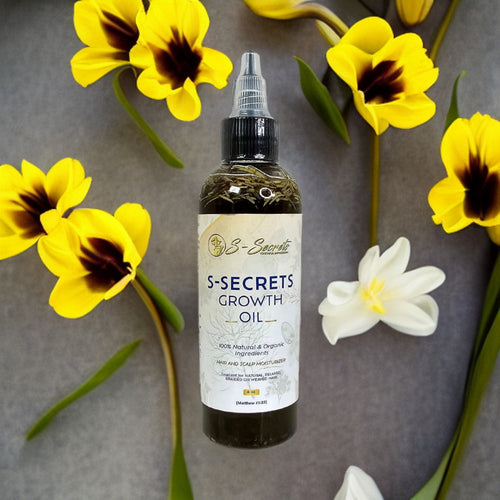 S-Secrets Scalp Stimulator Hair Growth Oil 2oz - Herbal Biotin &