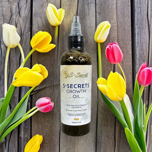 S-Secrets Scalp Stimulator Hair Growth Oil 2oz - Herbal Biotin &