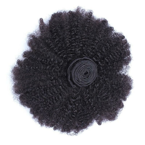 BeuMax 10A Grade 3/4 Afro Kinky Curly Bundles with 4x4 Closure