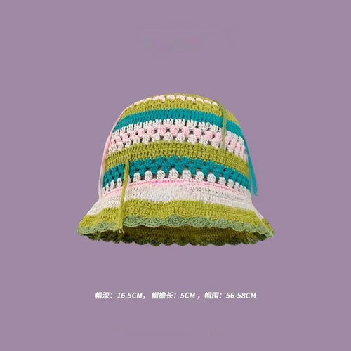 Handmade Knitted Bucket  Hat