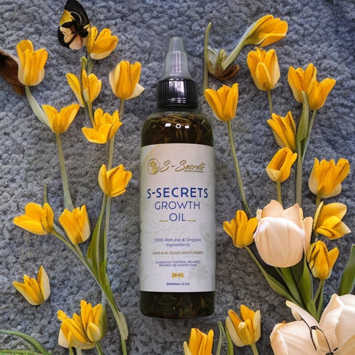 S-Secrets Scalp Stimulator Hair Growth Oil 2oz - Herbal Biotin &