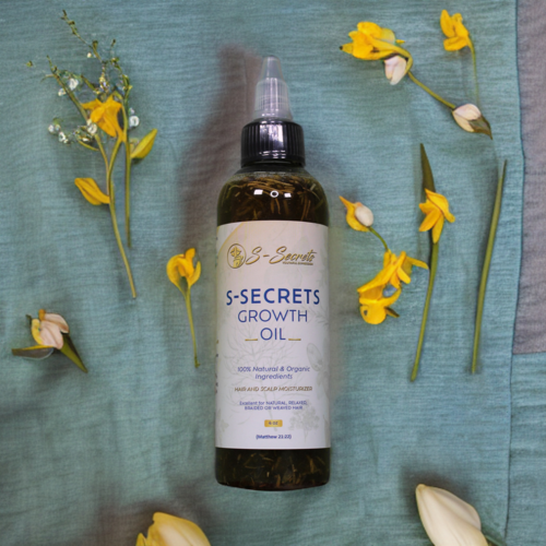 S-Secrets Scalp Stimulator Hair Growth Oil 2oz - Herbal Biotin &