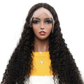 Deep Wave 13x6 Transparent Lace Frontal Brazilian Human Hair Wigs