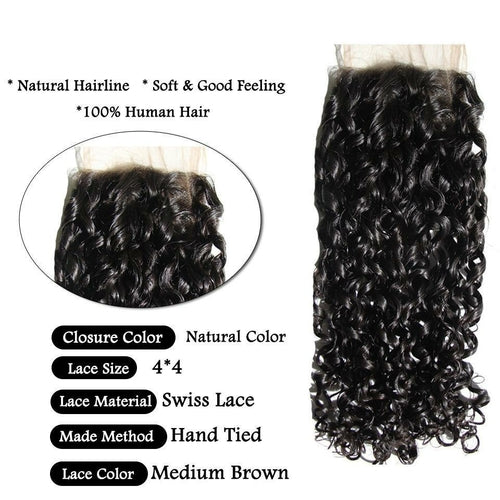 Beumax Double Drawn 12A Grade Pixie Curl BUNDLES with CLOSURES &