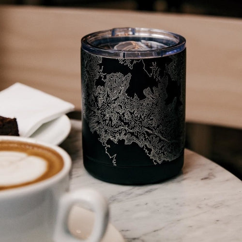 Harwich Port - Massachusetts Map Insulated Cup in Matte Black