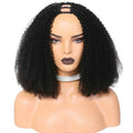 U Part Wig Afro Kinky Curly Human Hair Wigs For Black Women Brazilian