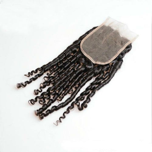 Beumax Double Drawn 12A Grade Bebe Pissy Curl BUNDLES with CLOSURES &