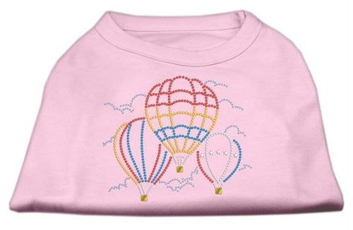 Mirage Pet Products 52-39 XXLLPK Hot Air Balloon Rhinestone Shirts Lig