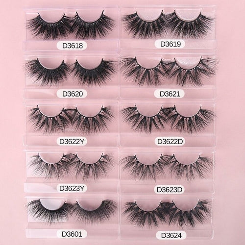 3D Mink Eyelashes Wholesale 30/40//50 Pairs Fuffly Luxury False
