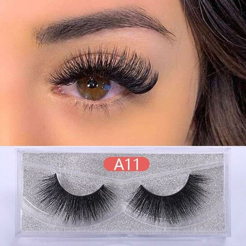 30 Pairs Wholesale No Box Mink Lashes Bulk Natural Hand Made Cruelty