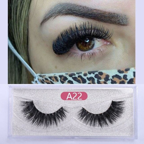 30 Pairs Wholesale No Box Mink Lashes Bulk Natural Hand Made Cruelty