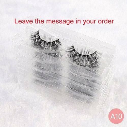 30 Pairs Wholesale No Box Mink Lashes Bulk Natural Hand Made Cruelty