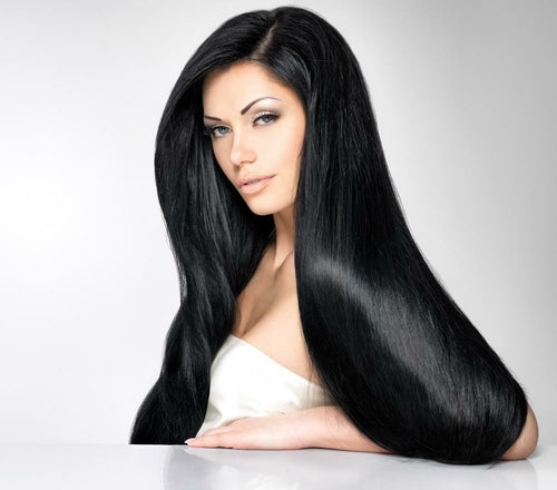 Hair Bloom Natural Jet Black Hair Color- Indigo Powder w/ Mixed