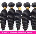 Wholesale Brazilian Loose Wave 5/6/10/12 Bundles 10A Grade Human Hair